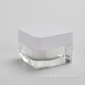 Caste Cosmetic acrylique carré 30g Jar de crème